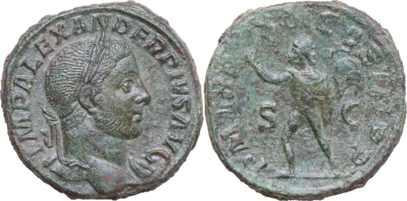 Severus Alexander (222-235). AE Sestertius, 223 AD. Obv. IMP ALEXANDER PIVS AVG....