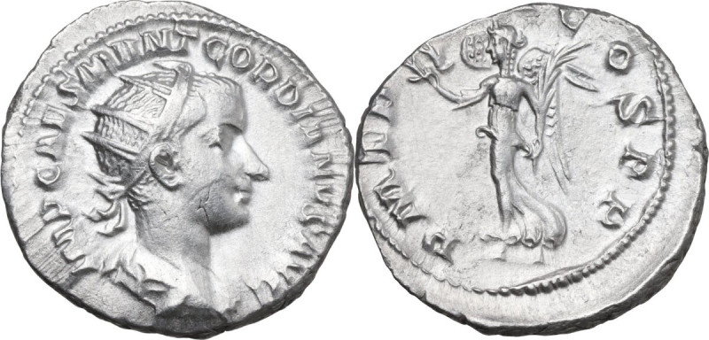 Gordian III (238-244 AD). AR Denarius, 239 AD. Obv. IMP CAES M ANT GORDIANVS AVG...