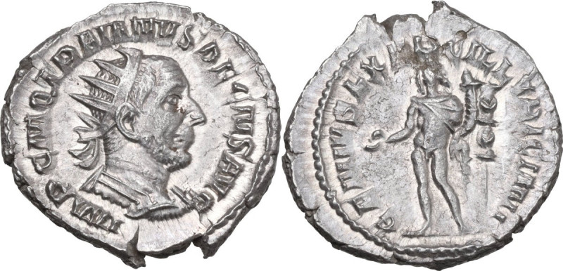 Trajan Decius (249-251). AR Antoninianus, 249 AD. Obv. IMP C M Q TRAIANVS DECIVS...