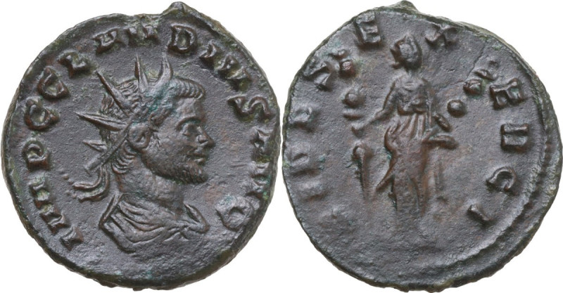 Claudius II (268-270). AE Antoninianus, Rome mint, 268-270. Obv. IMP C CLAVDIVS ...