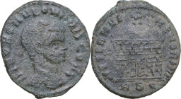 Romulus, son of Maxentius (died 309 AD). AE Follis, 308-310 AD. Rome mint. Obv. DIVO ROMVLO N V BIS CONS. Bare head right. Rev. AETERNAE MEMORIAE. Dom...