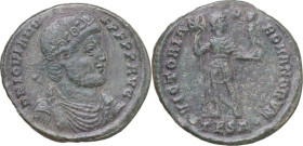 Jovian (363-364). AE 29 mm. Thessalonica mint, 363-364. Obv. DN IOVIANVS PF PP AVG. Laurel and rosette-diademed, draped and cuirassed bust right. Rev....