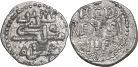 Palermo. Tancredi (1189-1194). Quarto di Tercenario o mezzo denaro (?). Travaini 1995 397; Sp. 137; D'Andrea-Contreras (Normans) 404. AG. 0.52 g. 12 m...