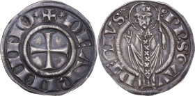 Rimini. Autonome (1250-1385). Grosso agontano. CNI 10; MIR (Emilia) 1353; Bellesia 3. AG. 2.41 g. 22 mm. SPL.