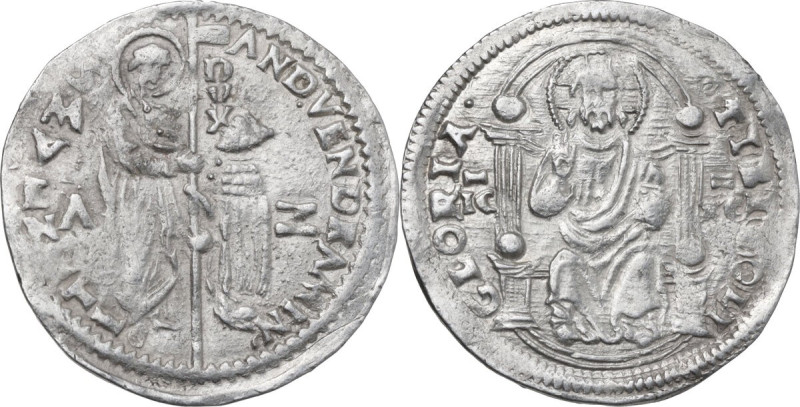 Venezia. Andrea Vendramin (1476-1478). Marcello o mezza lira sigle AZ, Alvise Zo...