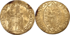 Venezia. Francesco Molin (1646-1655). Zecchino. Paol. 1. AU. 3.44 g. 21 mm. qBB.