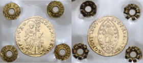 Venezia. Alvise Mocenigo III (1722-1732). Zecchino. Paol. 7; CNI tav. XXX, 8; Fried. 1379. AU. 3.5 g. 21 mm. Graffietti nel campo del D/. Periziata Ga...