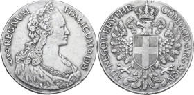 Colonia Eritrea. Vittorio Emanuele III (1900-1943). Tallero 1918. Pag. (decimali) 956; MIR (Savoia) 1173a. AG. 28 g. 40 mm. BB/BB+.