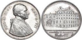 Pio XI (1922-1939). Medaglia annuale. Anno VII. R/ Il nuovo Collegio Russo. Bart. E. 928. AG. 36.52 g. 44 mm. FDC.