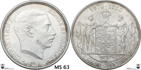 Denmark. Christian X (1912-1947). AR 2 Kroner 1930. KM 829. AR. 15 g. 31 mm. Encapsulated by Classical Coin Grading MS 63.