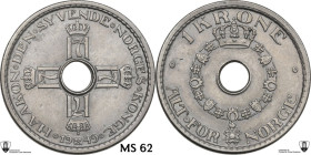 Norway. Haakon VII (1905-1957). CU/NI 20 krone 1949. KM 385. AU. 6.96 g. 25 mm. Encapsulated by Classical Coin Grading MS 62.