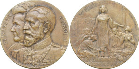 Romania. Carol I (1886-1914). Medaglia 1913. AE. 24.62 g. 40 mm. Opus: Nelli. SPL+.