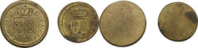 Italia. Luigi XVI (1774-1793). Peso monetale 'Luigi di Francia' per il doppio Luigi di Francia (g. 15.16) e 'Luigi di Francia' per il Luigi di Francia...