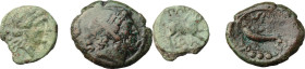 Greek Italy, Campania. Multiple lot of two (2) unclassified AE coins.