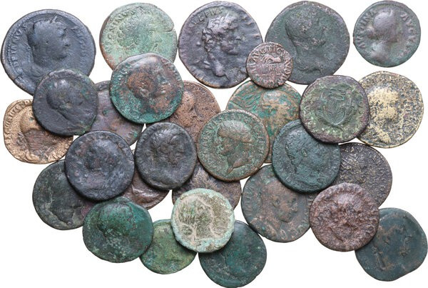 The Roman Empire. Multiple lot of twenty-nine (29) unclassified AE Roman Imperia...