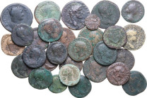 The Roman Empire. Multiple lot of twenty-nine (29) unclassified AE Roman Imperial coins.