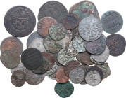 Medieval and early modern. Multiple lot of forty-five (45) unclassified AE and MI coins.