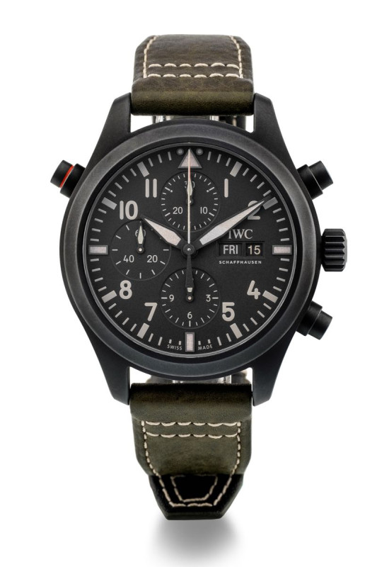 # IWC Pilot’s Double Chronograph -Top Gun Ceratanium- Movimento a carica automat...