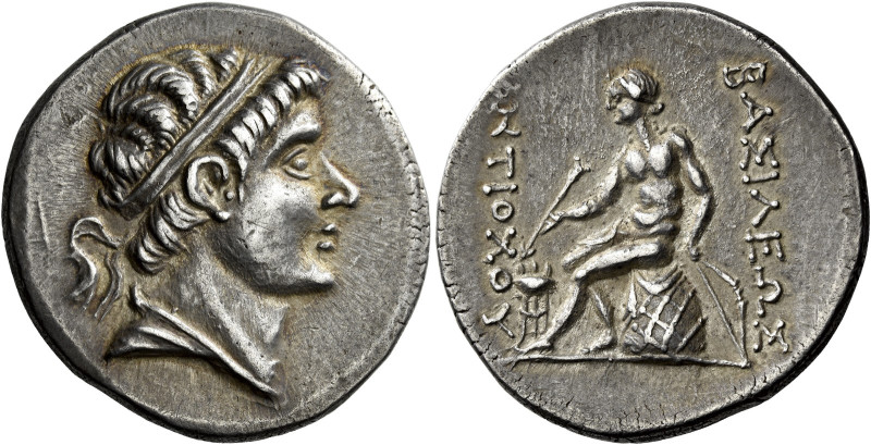 Tetradrachm, Lampsacus circa 242-227, AR 30 mm, 16.79 g. Diademed and draped bus...