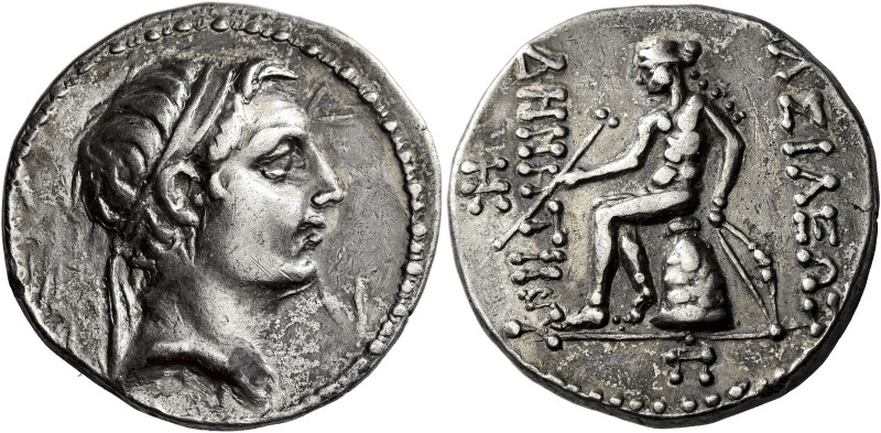 Tetradrachm, Susa circa 161-150, AR 27 mm, 16.72 g. Diademed head of Demetrius I...