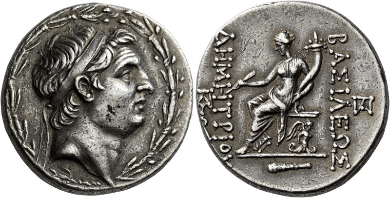 Tetradrachm, Tarsus circa 155-150, AR 29 mm, 17.00 g. Diademed head of Demetrius...