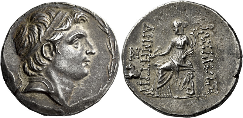 Tetradrachm, uncertain mint 82, probably in Cilicia circa 155-150, AR 31 mm, 16....