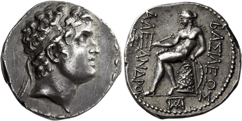 Tetradrachm, Susa circa 150-147, AR 28 mm, 16.93 g. Diademed head of Alexander I...