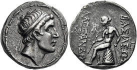 Tetradrachm, Antiochia on the Persian Gulf mint circa 150-145, AR 25 mm, 16.60 g. Diademed head of Alexander I r. Fillet border. Rev. BAΣΙΛΕΩ[Σ] – AΛE...