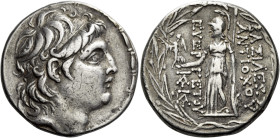 Tetradrachm, uncertain mint 103 circa 138-129, AR 29 mm, 16.75 g. Diademed head of Antiochus VII r. Fillet border. Rev. BAΣIΛEΩΣ – ANTIOXOY – EYEP – Γ...
