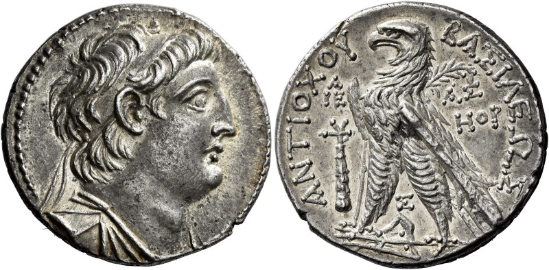 Tetradrachm, Tyre 135-134 (year 178), AR 29 mm, 13.81 g. Diademed and draped bus...