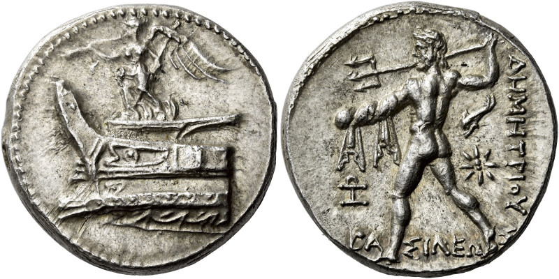 Demetrius Poliorcetes, 306 – 283 

Tetradrachm, Pella circa 294-293, AR 27 mm,...