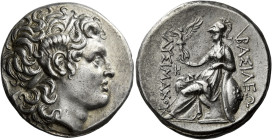 Kings of Thrace, Lysimachus 327 – 281 and posthumous issue 

Tetradrachm, Byzantium circa 250, A R 28 mm, 17.02 g. Diademed head of deified Alexande...