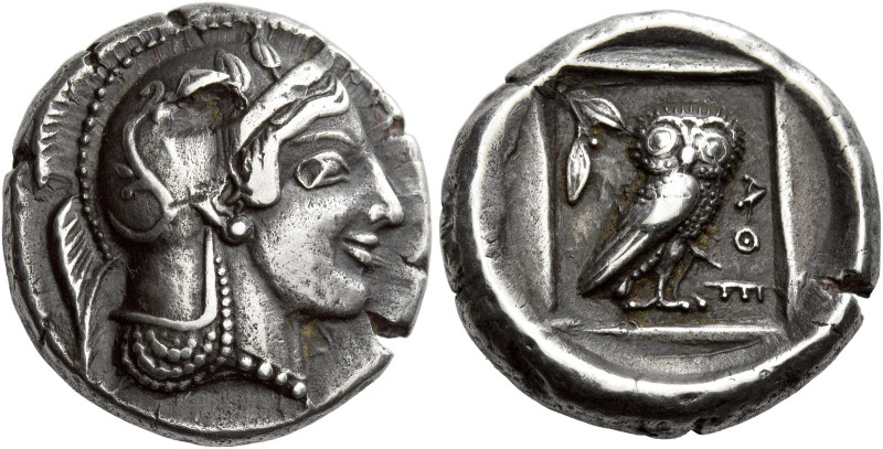 Attica, Athens 

Didrachm circa 460, AR 20 mm, 8.48 g. Head of Athena r., wear...