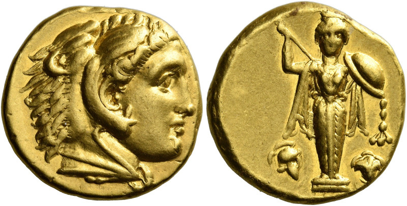 Pergamum 

Stater circa 334-332, AV 18 mm, 8.57 g. Head of deified Alexander t...