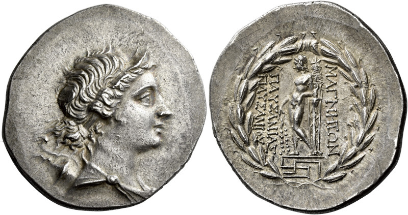 Magnesia ad Meandrum 

Tetradrachm circa 160-150, AR 34 mm, 16.92 g. Diademed ...