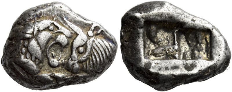 Time of Croesus, 561-546 or later 

Half stater or siglos, Sardes circa 561-54...