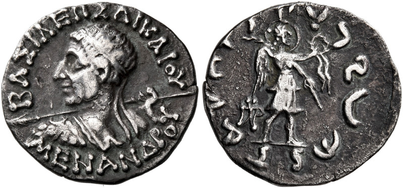 Menander II, circa 90 – 85 

Drachm, Parapamisadae circa 90-80, AR 17 mm, 2.24...