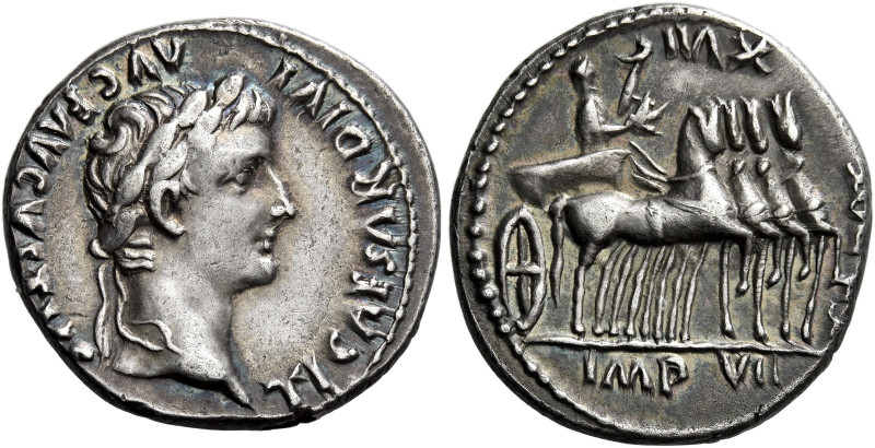 Tiberius augustus, 14 – 37 

Denarius, Lugdunum 15-16, AR 18 mm, 3.57 g. TI CA...