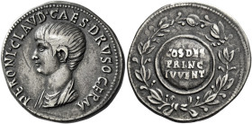 Nero caesar, 50 – 54 

Cistophorus, Ephesus circa 51, AR 26 mm, 11.34 g. NERONI CLAVD CAES DRVSO GERM Bare-headed and draped bust l. Rev. COS DES / ...