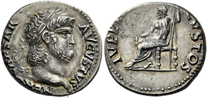 Nero augustus, 54 – 68 

Denarius circa 64-65, AR 18 mm, 3.35 g. NERO CAESAR –...