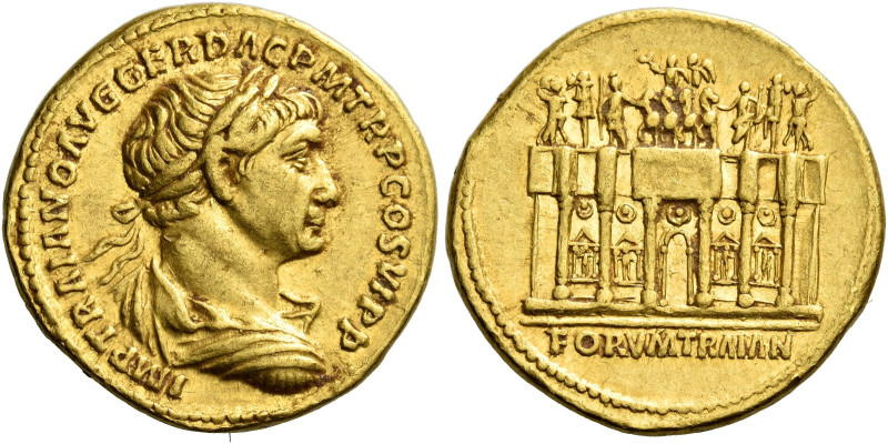Trajan augustus, 98 – 117

Aureus circa 112-114, AV 20 mm, 7.14 g. IMP TRAIANO...