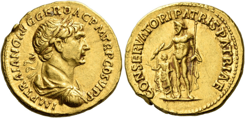 Trajan augustus, 98 – 117 

Aureus circa 113-114, AV 21 mm, 7.30 g. IMP TRAIAN...
