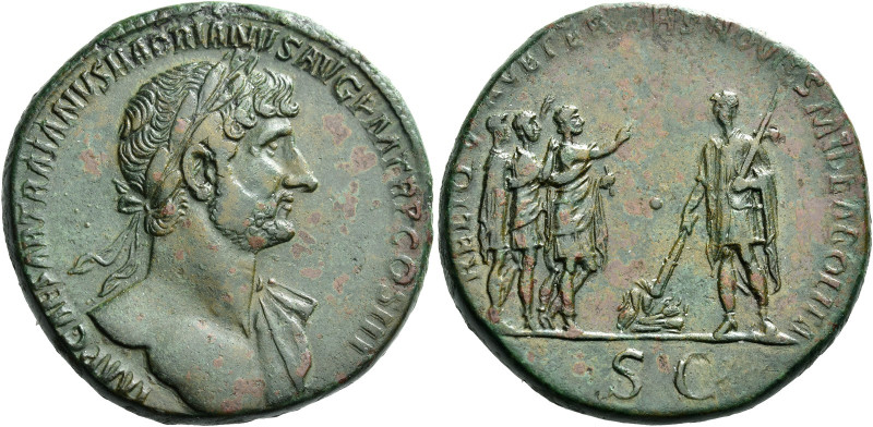 Hadrian augustus, 117 – 138 

Sestertius 119-120, Æ 32 mm, 23.75 g. IMP CAESAR...