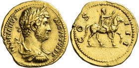 Hadrian augustus, 117 – 138 

Aureus circa 125-126/7, AV 21 mm, 7.24 g. HADRIANVS – AVGVSTVS Laureate, draped and cuirassed bust r. Rev. COS – III H...