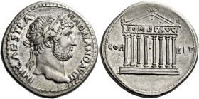 Hadrian augustus, 117 – 138 

Cistophorus, Nicomedia after 128, AR 26 mm, 10.75 g. IMP CAES TRA – HADRIANO AVG P P Laureate head r. Rev. COM - BIT O...