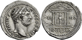 Hadrian augustus, 117 – 138 

Cistophoric tetradrachm, Ephesus circa 128-129, AR 27 mm, 10.00 g. HADRIANVS – AVG COS III P P Bare head r. Rev. DIA –...