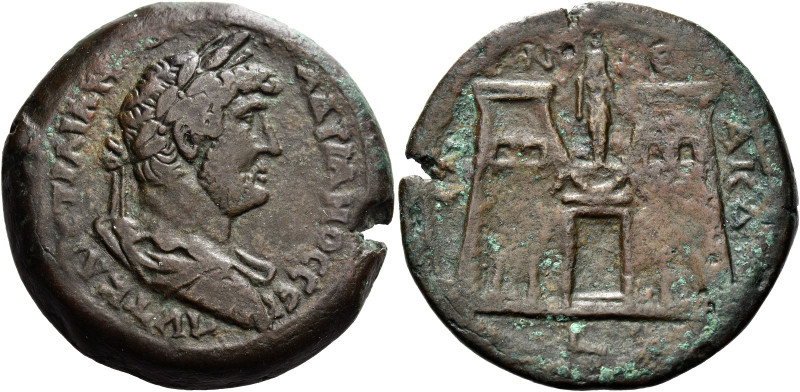 Hadrian augustus, 117 – 138 

Drachm, Alexandria 134-135, Æ 34 mm, 25.23 g. AV...