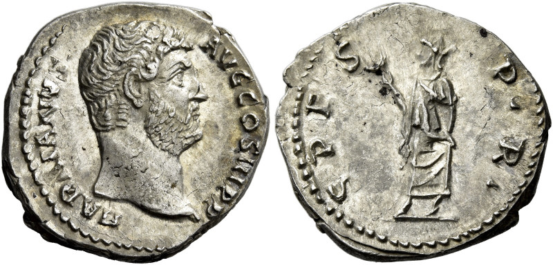 Hadrian augustus, 117 – 138 

Denarius circa 137-138, AR 18 mm, 3.16 g. HADRIA...