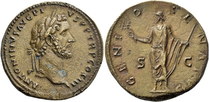 Antoninus Pius augustus, 138 – 161 

Sestertius 140-144, Æ 34 mm, 23.24 g. ANT...