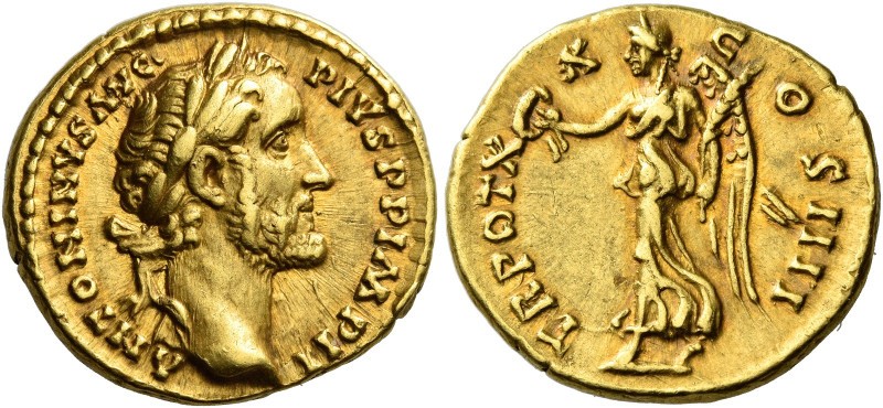 Antoninus Pius augustus, 138 – 161

Aureus 156-157, AV 19 mm, 7.27 g. ANTONINV...